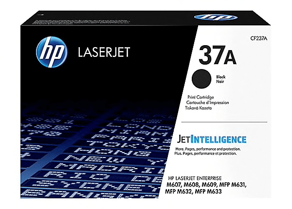 HP OEM 37A Black Toner Cartridge CF237A